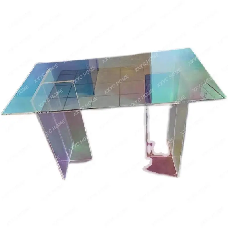 

Acrylic Colorful Conference Table Modern Minimalist Coffee Shop Meeting Reception Table Desk Nordic Hotel Conference Table