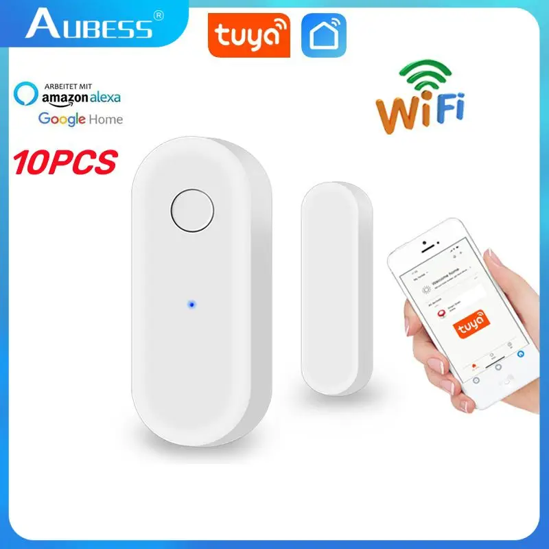 

Смарт-датчик двери и окна Tuya с Wi-Fi, беспроводной детектор открытия/закрытия дверей, с защитой от кражи, с поддержкой Alexa, Google Home APP
