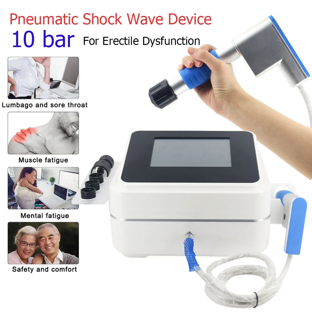 

Portable Shockwave Therapy Machine Pneumatic Shock Wave Equipment For Erectile Dysfunction And Scapula Pain Body Massager