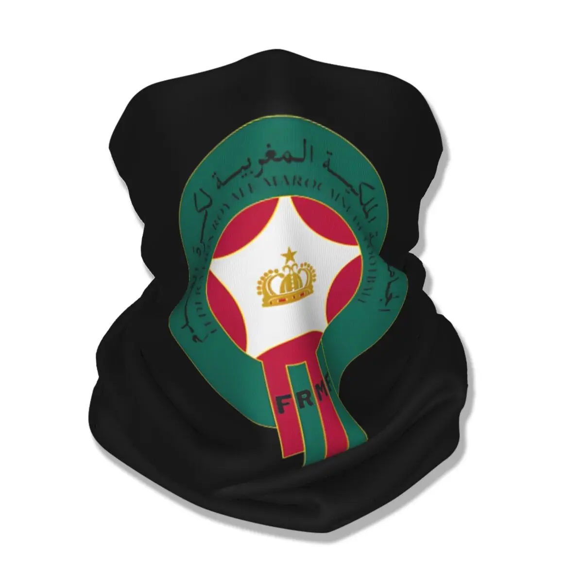 Kingdom Of Morocco National Football Team Bandana Neck Cover Printed Balaclavas Face Mask Scarf Cycling Sports Adult Breathable