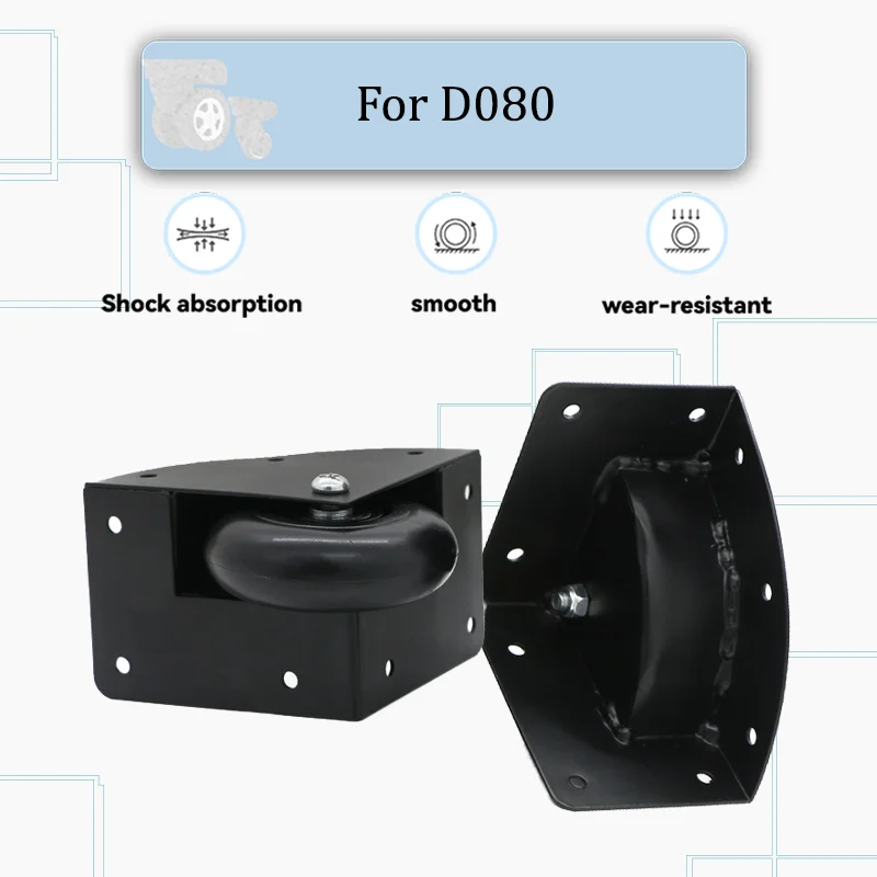 

For D080 Heavy-Duty Swivel Casters Universal Replacement Wheels with Brakes Easy-to-Install Roller Casters