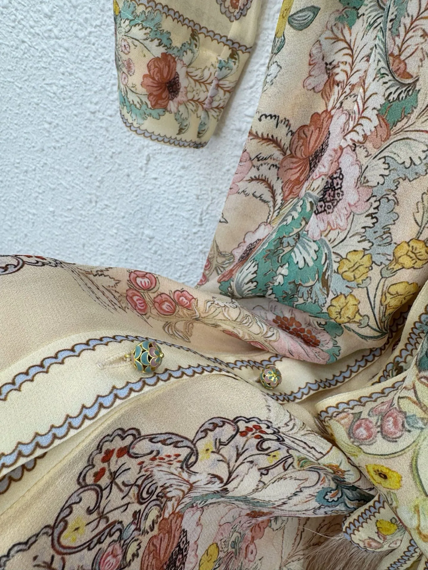 

Женское платье миди с отложным воротником и длинным рукавом с цветочным принтом, элегантное милое платье высокого качества, роскошное шикарное однобортное платье на шнуровке