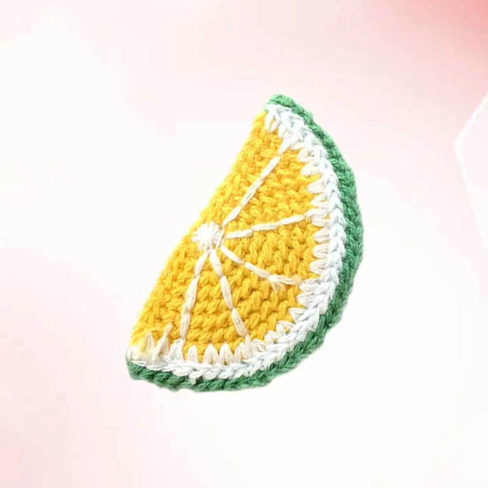 

Lemon Shaped Hair Clips Yellow Kids Girls Barrette Knitted Headdress Christmas Gift Hair Accessories Bobby Pins