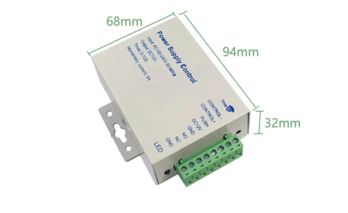 Śruba uderzeniowa zamka drzwi RFID System kontroli dostępu Adapter przełącznika zasilania Transformator 12V DC 3A z wejściem 110V ~ 240V AC