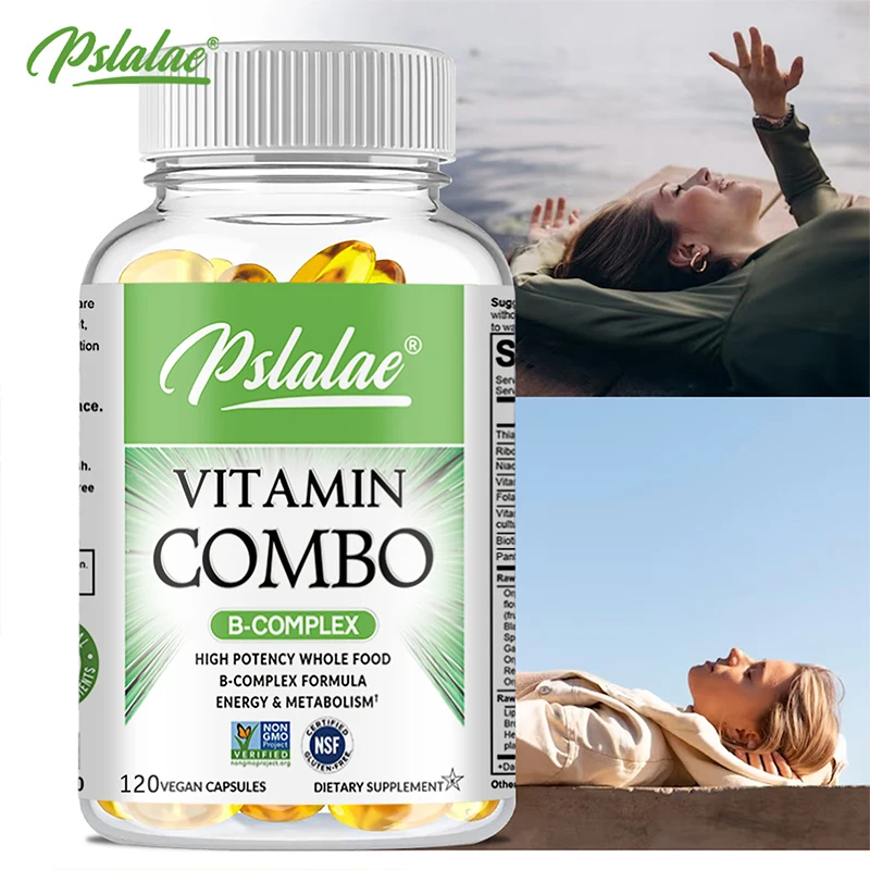 

B Vitamin Capsules - Supports Nervous and Immune System Health, Promotes Energy Production, Boosts Immunity