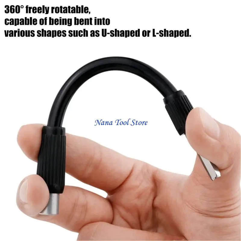 31GJ Screwdriver Bit Extension 130 mm for Narrow Access, Repair Use, Cabinet Fastening, and Angled Reach in Small Areas