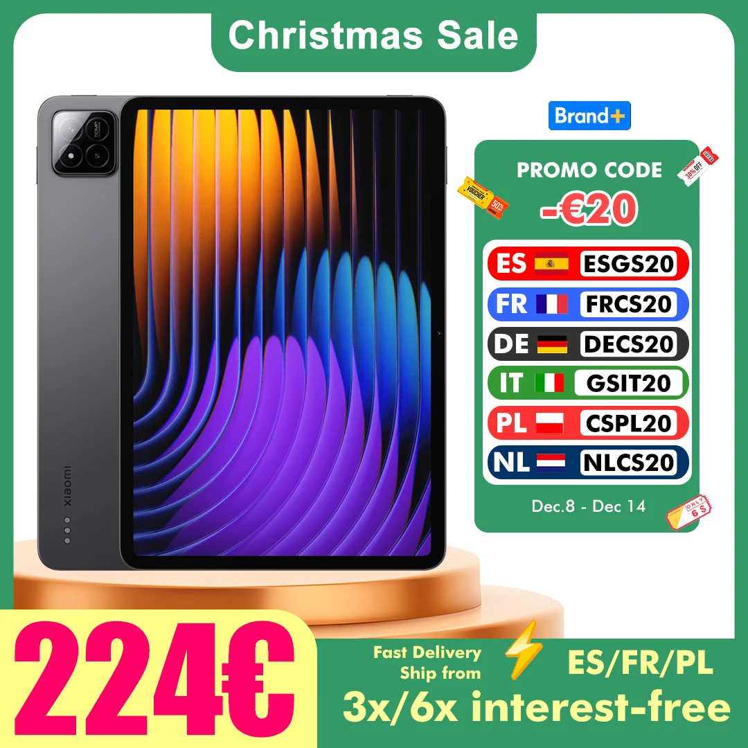 Xiaomi-Tablette Pad 7, 11 ", 144Hz, Wi-Fi 6E, 8 Go, 128 Go, 8 Go, 256 Go, 8850mAh