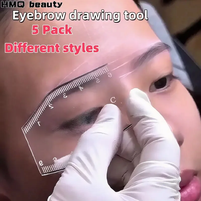 

Инструмент для татуировки бровей, инструмент для макияжа для начинающих, многостильная вспомогательная линейка для дизайна бровей, профессиональная линейка для позиционирования, инструменты для татуировки