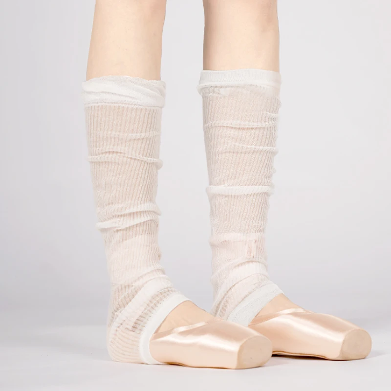 Girls Women Ballet Leg Warmers Hosiery Dance Long Socks Ruffles Knee Socks Ballet Stockings Ballet Leg Protector Ballet Socks