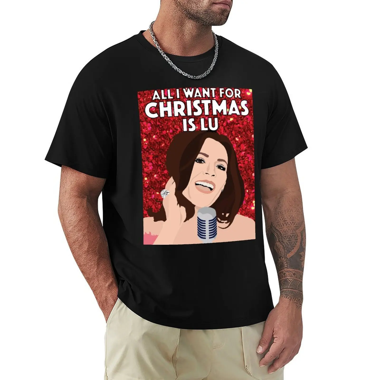 

COUNTESS LUANN DELESSEPS All I Want For Christmas Is Lu RHONY (Real Housewives of New York) CHRISTMAS T-Shirt