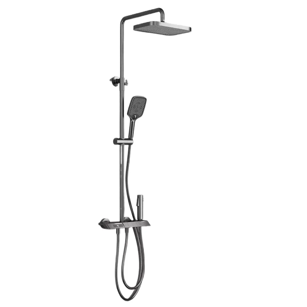 

Piano button digital display thermostatic shower set, bathroom shower set, household shower head