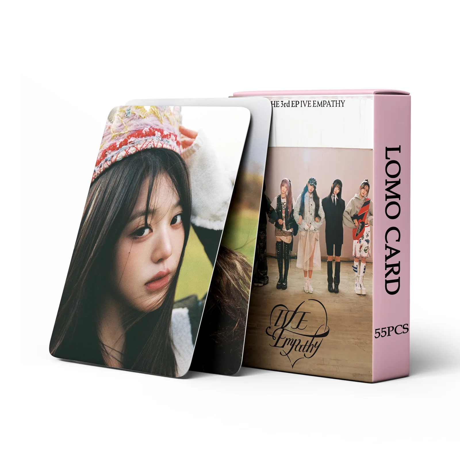 

55 шт. фотокарточки Kpop IVE, новый альбом IVE EMPATHY, ломо-карта, фотокарта, коллекционные карты для фанатов, подарок
