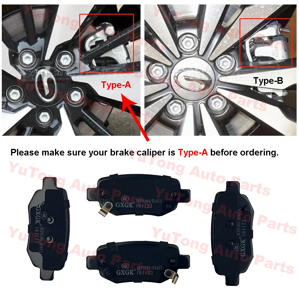 Rear Disc Brake Pad Set For Changan V7 Chery Tiggo 2 4 Pro 5 7 8 A3 Geely Emgrand GAC GA4 GS3 Kaiyi X3 BAIC U5 Plus Accessories - Image 3