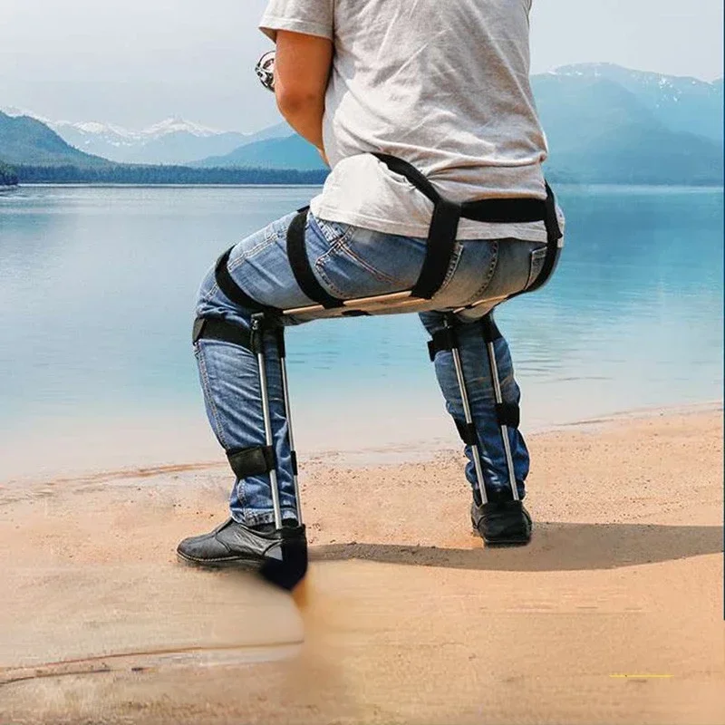 Exoskeleton Parallel Bars Design Wearable Invisible Seat, The Human Body Can Wear Chair Magic, Multi-scene Use Chairs