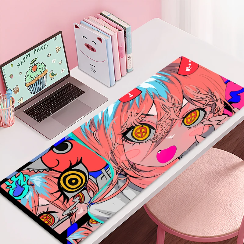 

Mouse Pad Large Chainsaw Man Power Gamer Keyboard Mat Pads Gaming Desk Protector Laptops Mousepad Deskmat PC gift Anime Mousepad