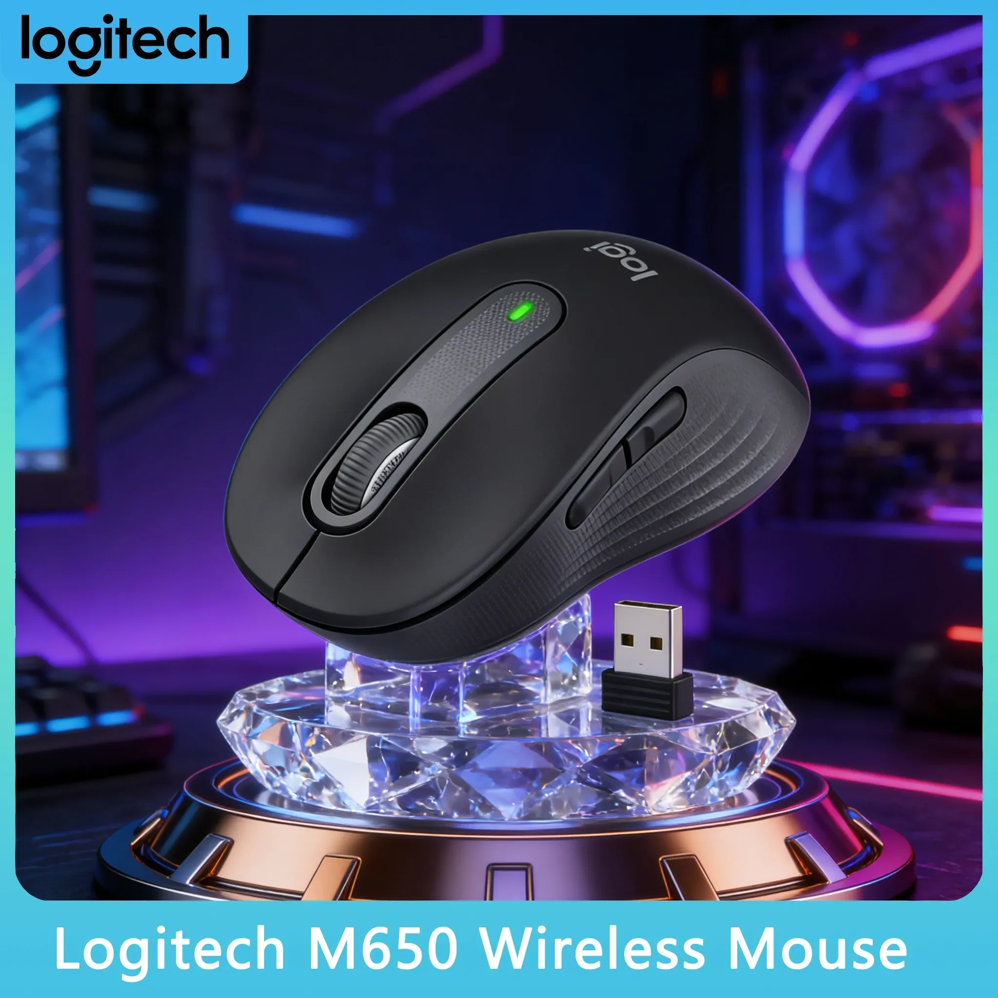 

Беспроводная мышь Logitech M650/M650L Signature Bluetooth Logi Bolt из переработанных материалов