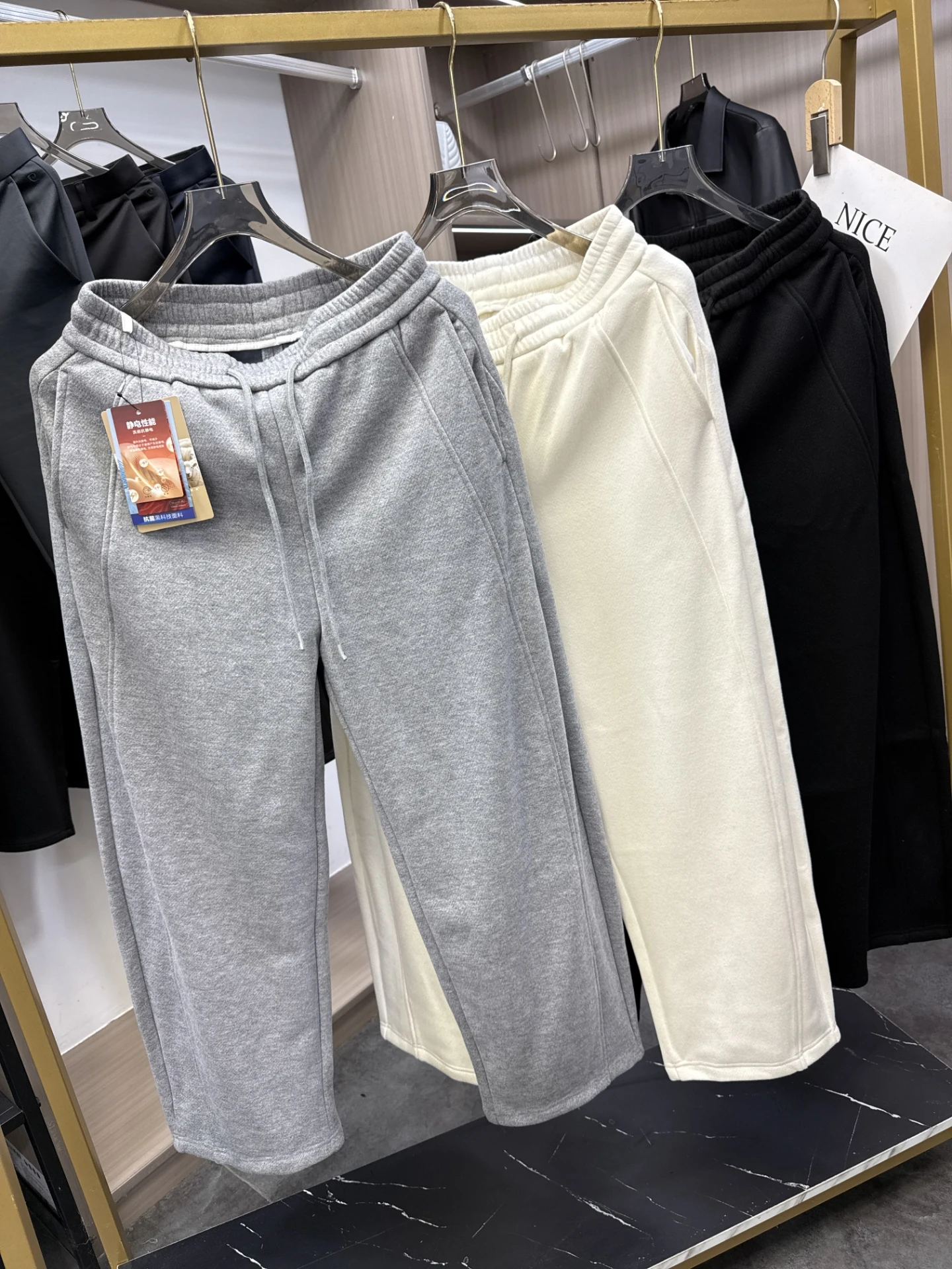 

Мужские модные повседневные брюки Thiened Fce на подкладке с 3D ножом из смесовой шерсти, осенне-зимние прямые брюки