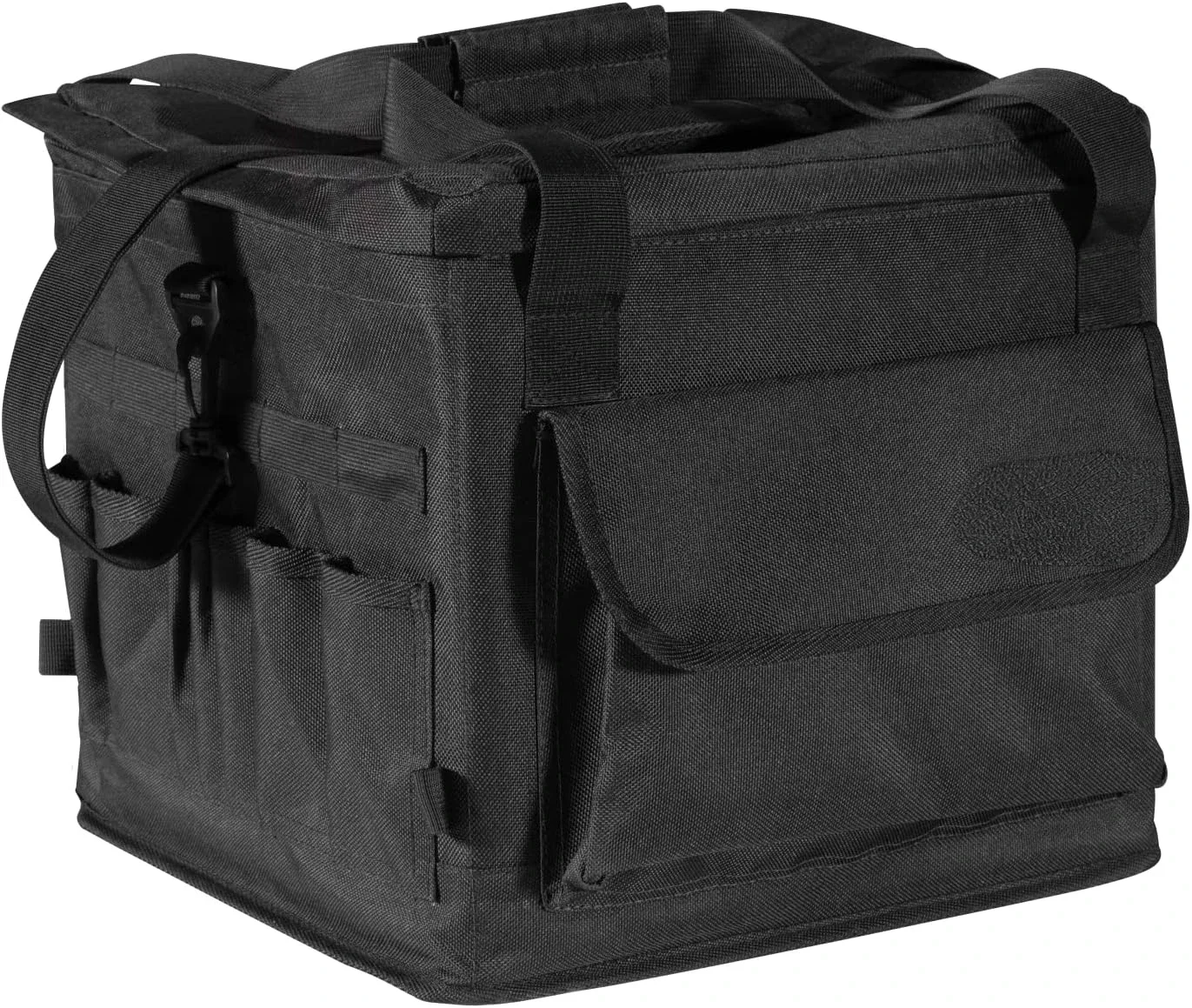 Exocrate Fishing Bag - Large Saltwater Resistant Fishing Bag - Kayak Fishing Tackle Storage Bag - Fits a Milk Crate,Black