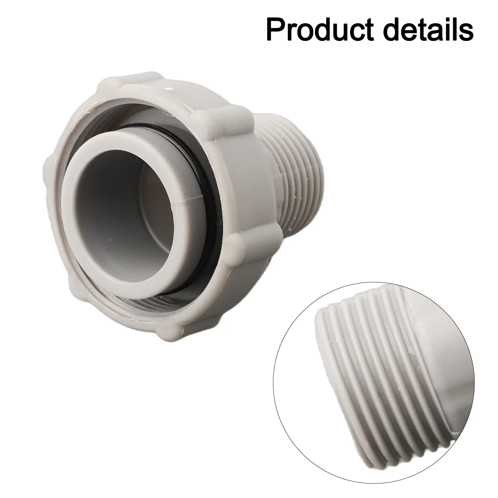 

1Pcs Above Ground Swimming Pool Drain Fitting Connects For P6A1420 D1420 ID1.5-inch Swimming Pool Drain Fitting Connects Parts