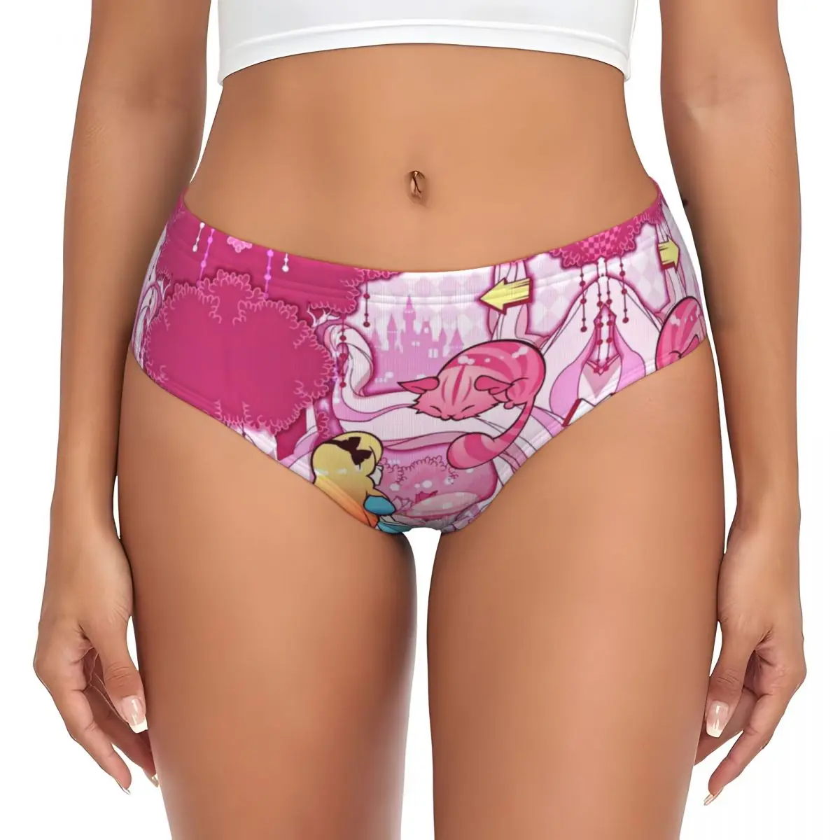 

Custom Cheshire Cat Animation Briefs Underwear Women's Breathable Stretch Panties