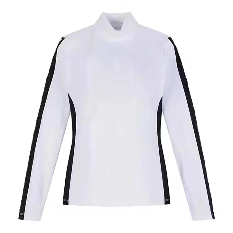 Golf wear women's sun protection long sleeve T-shirt Outdoor Sports  stretch slim fit breathable ice silk tops