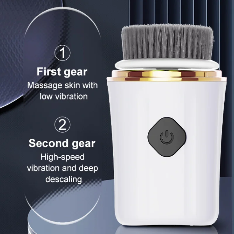 جهاز تنظيف الوجه الكهربائي المنزلي، أداة تجميل كهربائية للتنظيف العميق، دوران 360 درجة، محمولة للعناية بالبشرة، تنظيف المسام #5