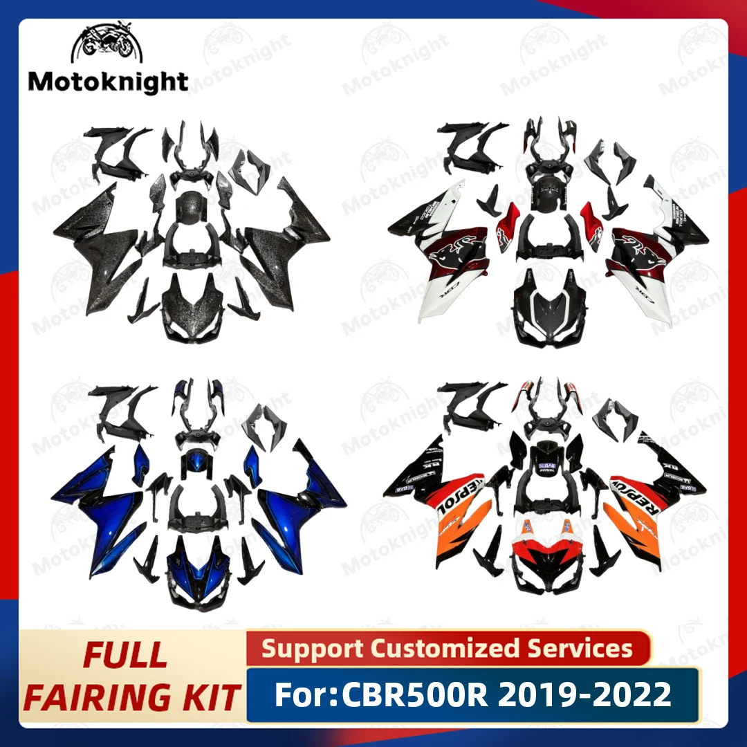 

Комплект обтекателей для литья под давлением мотоцикла, пластиковый кузов для HONDA CBR500R CBR 500R CBR500 R 2019 2020 2021 2022, полный комплект обтекателей