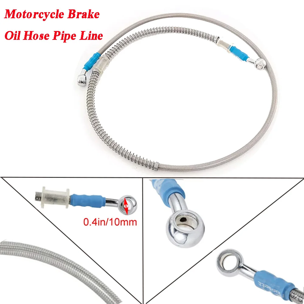 

39-150 см мотоциклетный тормозной Масляный шланг трубка из нержавеющей стали плетеный Универсальный