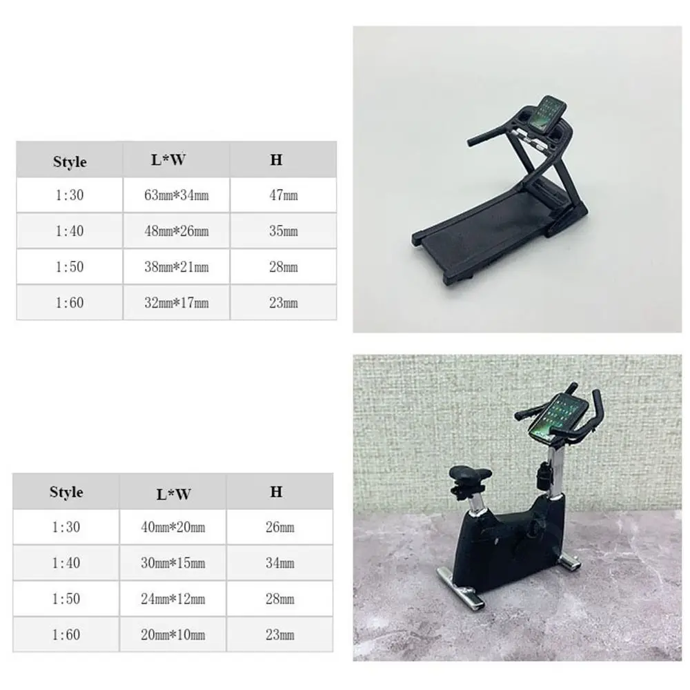New 1:12 Dollhouse Fitness Equipment Mini DIY House Treadmill Miniature Treadmill Dollhouse Decoration