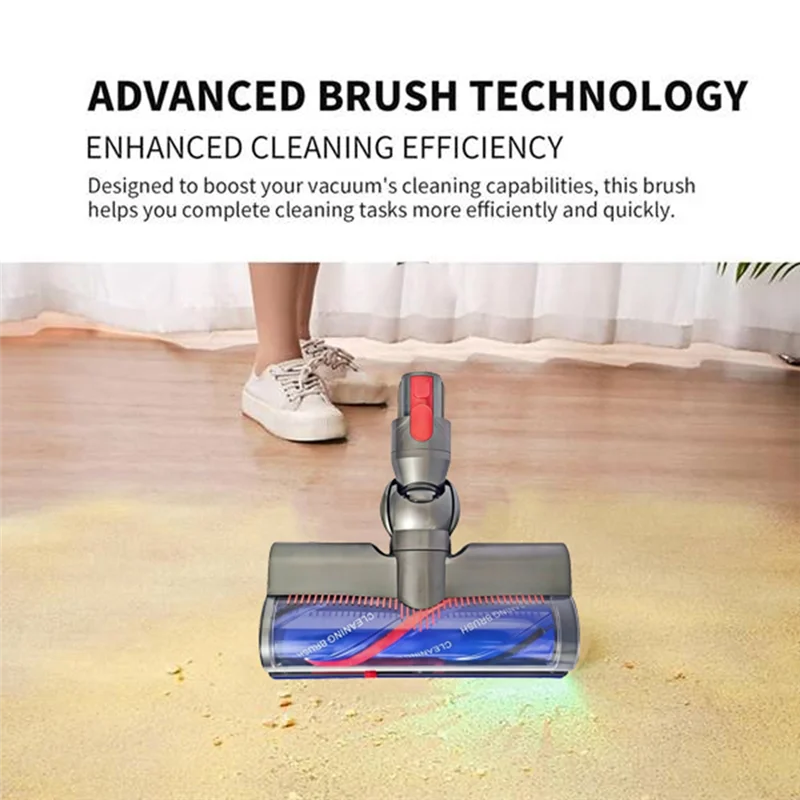 

B06B-быстросъемная электрическая насадка для щетки для пола для Dyson V7 V8 V10 V11 V15, детали пылесоса с зеленым светодиодным светильником для пыли