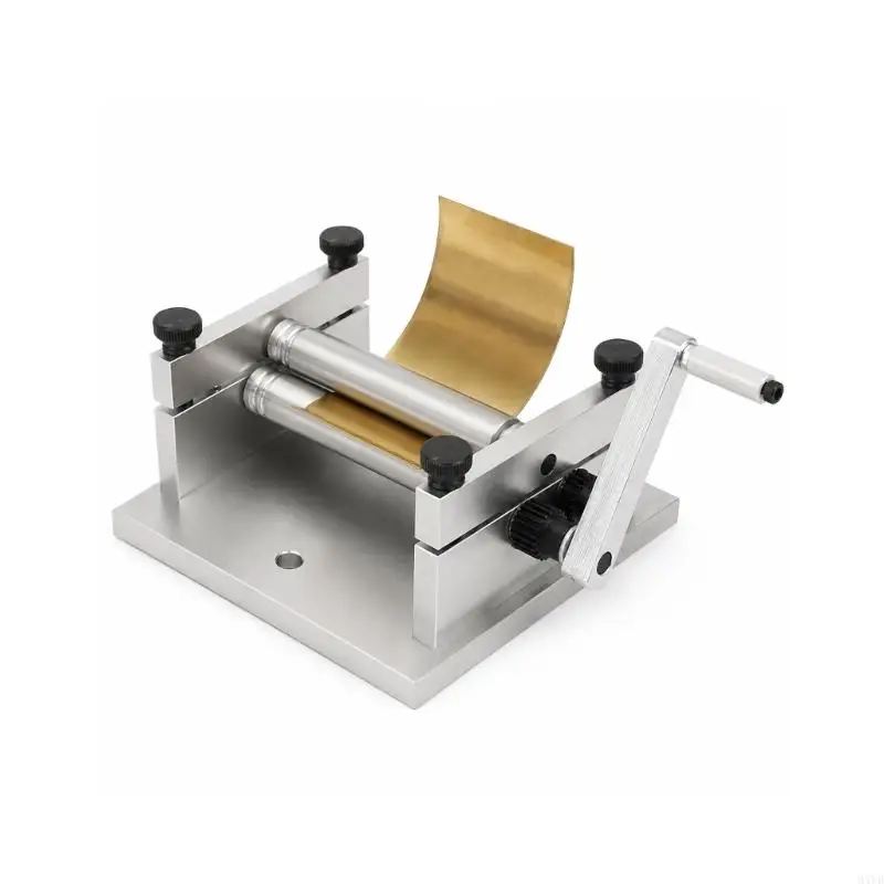 Manual Plate Rolling Machine Metal Tube Bending Machine Hand Operated Forming Tool with Aluminum Frame for 60 mm Sheet and M4YD