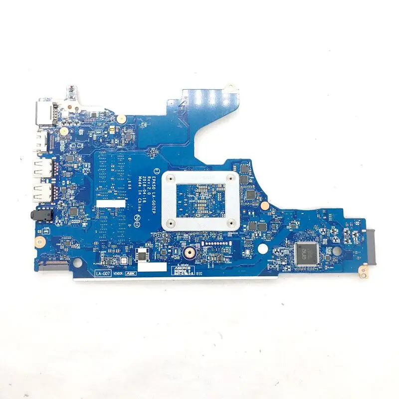 L20369-601 L20369-001 Mainboard For HP 15-DA 15-DA0014DX Laptop Motherboard EPK50 LA-G07EP With SR3LA I5-8250U  100% Full Tested