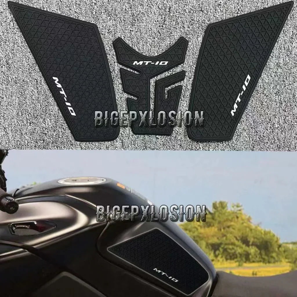 

For Yamaha MT-10 2018 2019 2020-2023 Side Fuel Tank Pad Tank Pads Protector Stickers Decal Gas Knee Grip Traction Pad Tankpad