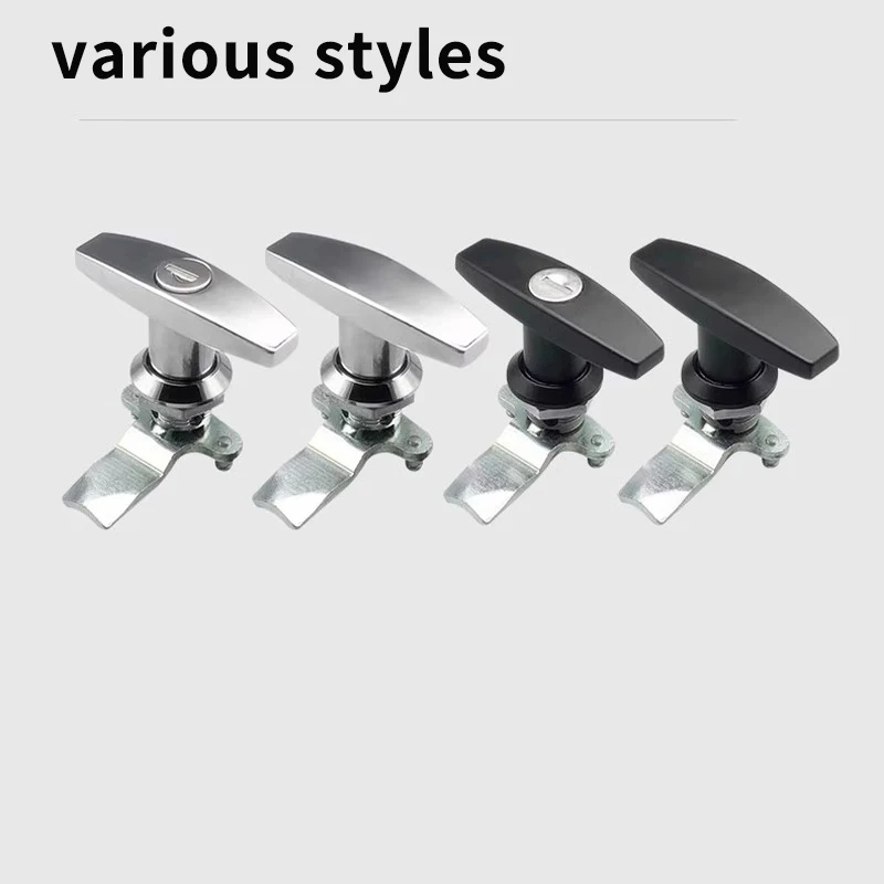 handle lock rotating big handle bright chrome equipment lock MS324-2AT  distribution box cabinet door lock MS101-1A