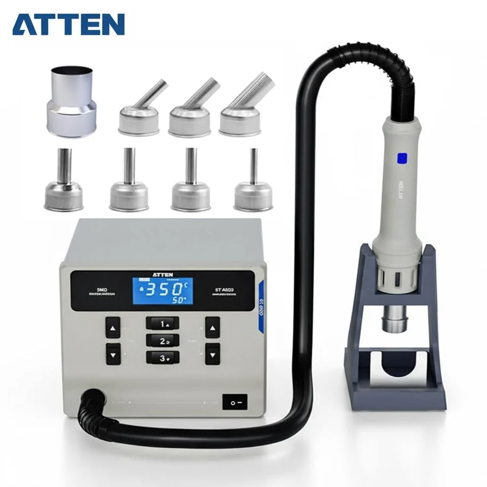 ATTEN ST-862D Hot Air Gun Soldering Station Lead-free Intelligent Digital Display 1000W Rework Station For Phone PCB Chip Repair