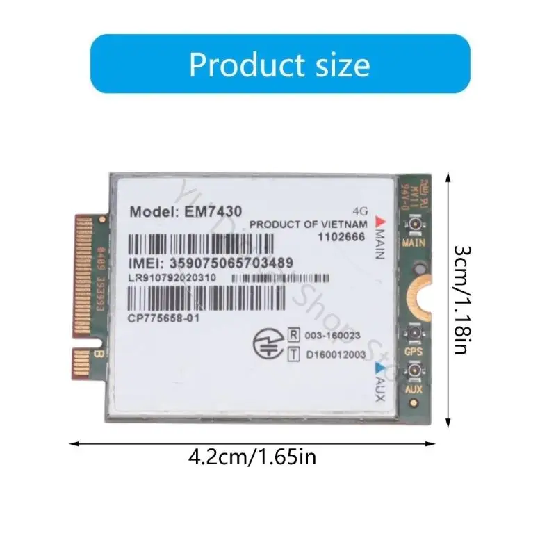 96BA M.2 4G Modul EM7430 Universalversion Vollband für industrielle Steuerung und Outdoor-Ausrüstung – Detail 6