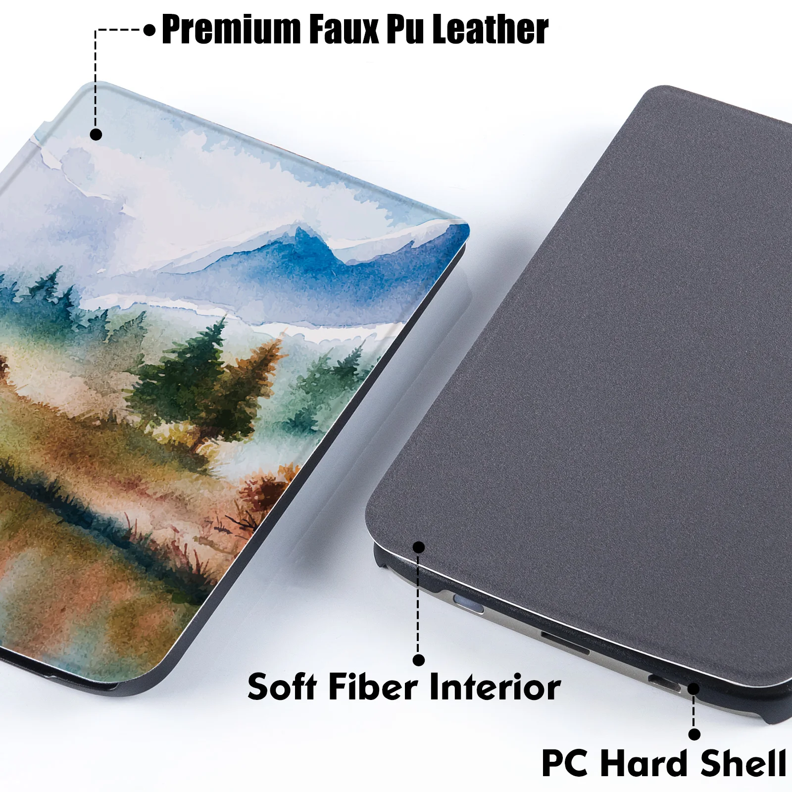 Slim Case for Vivlio Touch Lux 5/Vivlio Touch HD Plus | with Auto Sleep/Wake | Thin & Light| Hard Back Shell | PU Leather Cover 4