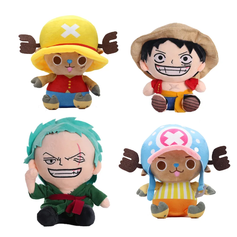 

Hot Japanese Anime One Piece Plush Toys Cartoon Figure Luffy Chopper Ace Roronoa Zoro Cute Stuffed Doll Kids Xmas Gifts