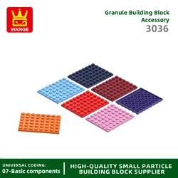 Wange 15Pcs/Lot 3036 6x8 Dots Plate Building Blocks Basic Components Board Bricks Compatible all Brand Toys For Kids Gift Box