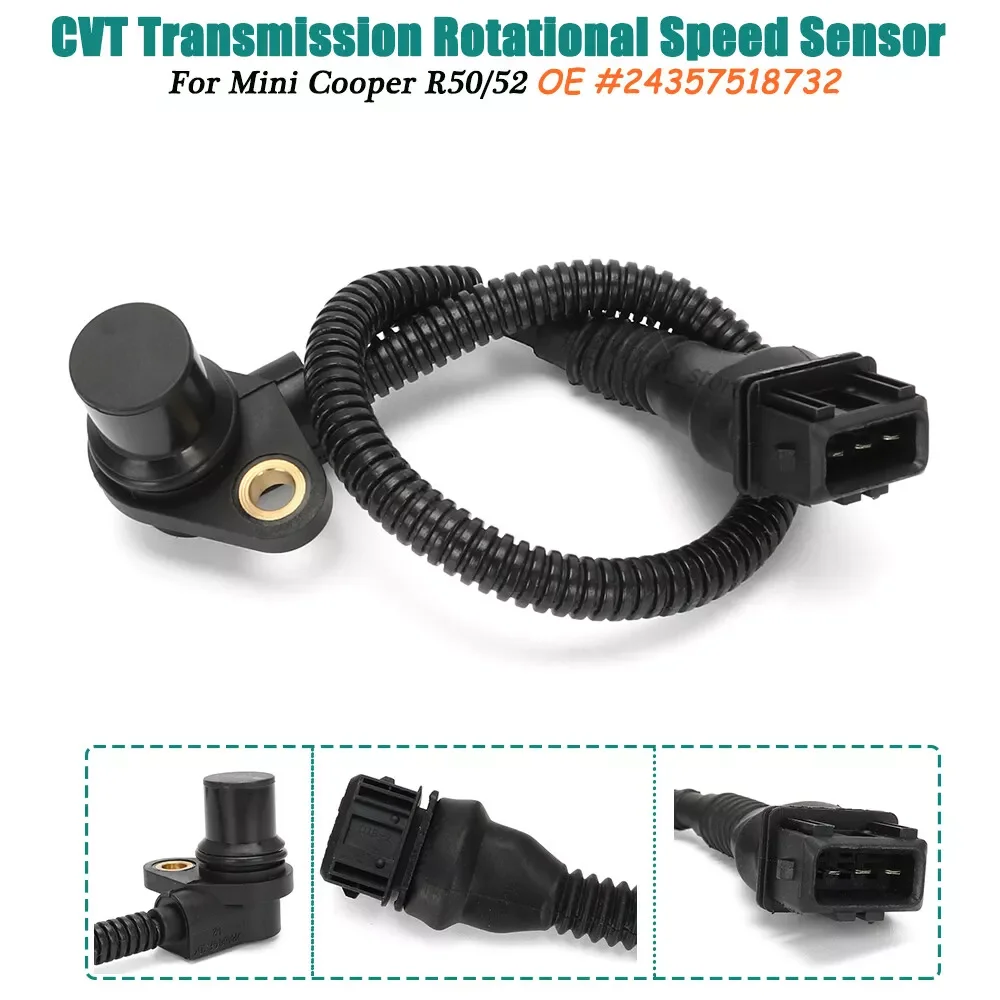 Sensor de velocidad de rotación de transmisión CVT 24357518732   Para Mini Cooper R50 / 52 24-35-7-518-732 24 35 7 518 732