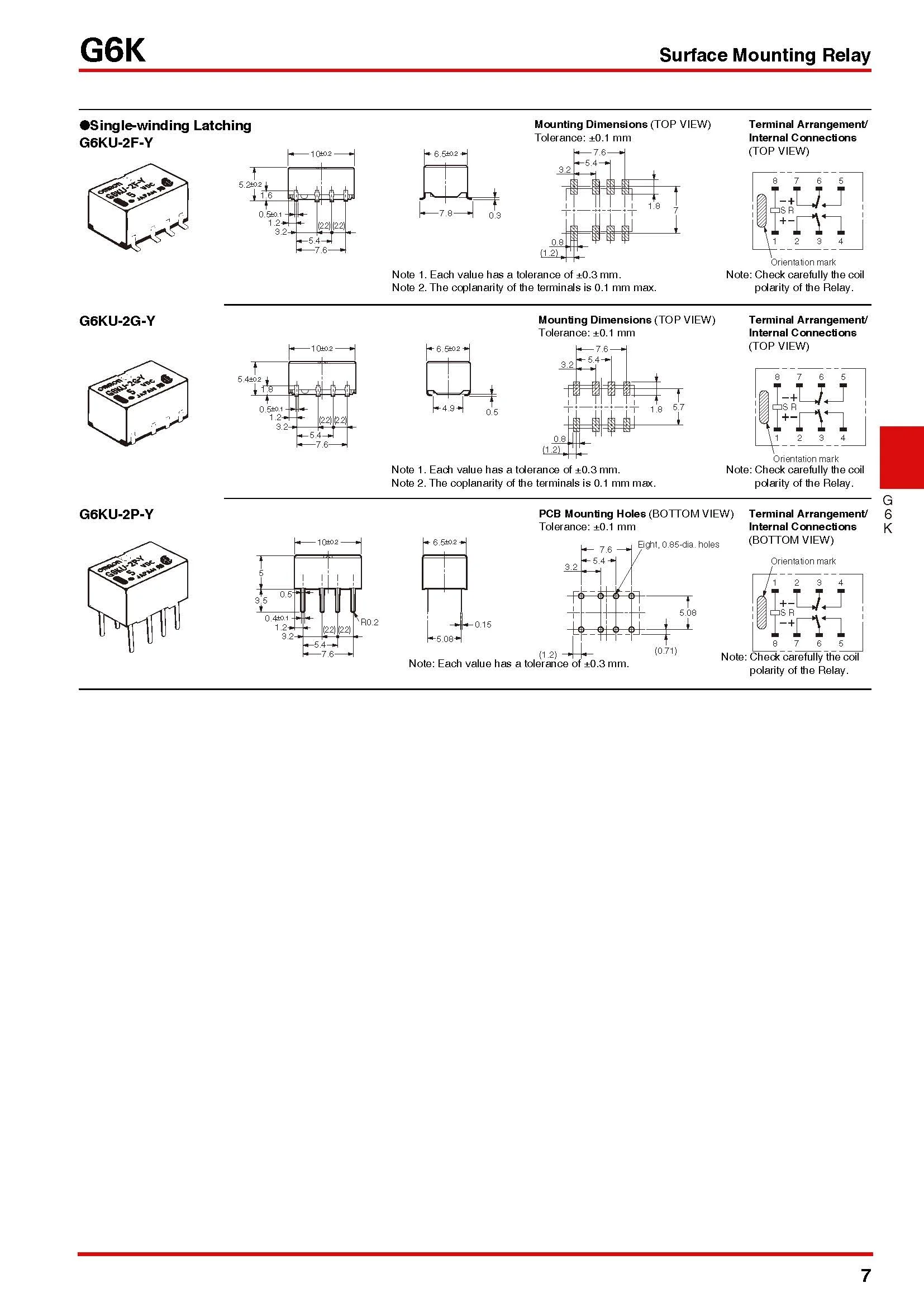 OMRON G6K-2F-Y-3V Einzelrelais 4,5V 5VDC 12VDC 24VDC RF 8PIN 1A - 2G 2F Authentische Original Elektronische Komponente – Detail 7
