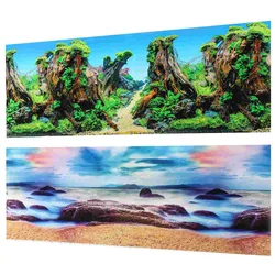 Aquarium Background Paper Double-sided Aquarium Background Picture Fish Tank Decor