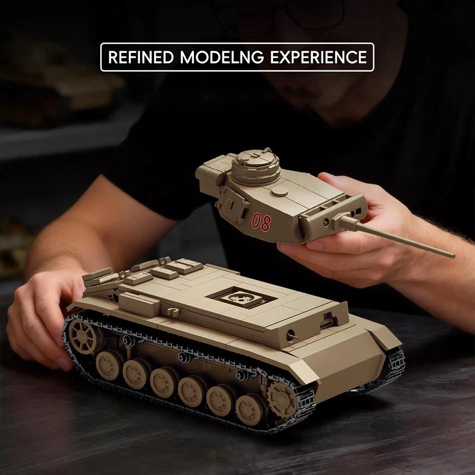 Klocki konstrukcyjne czołgu Pa – Lego Compatible Military Tank recenzja i cena
