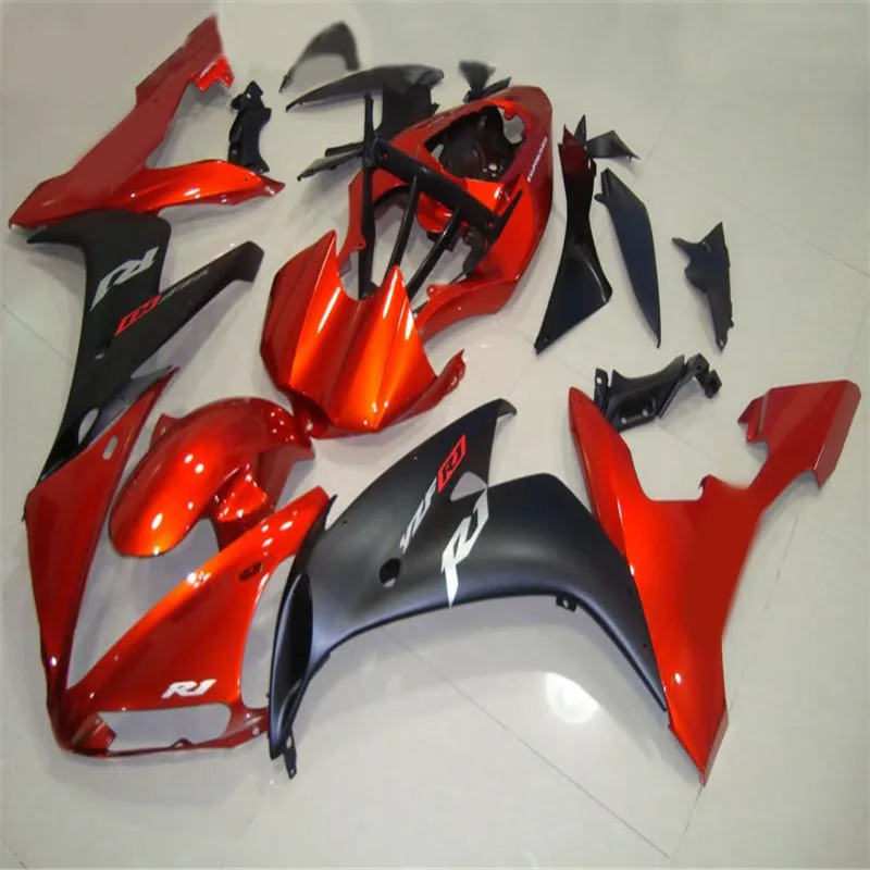 Injection Mold New ABS Motorcycle Fairings Kit Fit for YAMAHA YZF R1 2004 2005 2006 04 05 06 Bodywork Set Custom red black