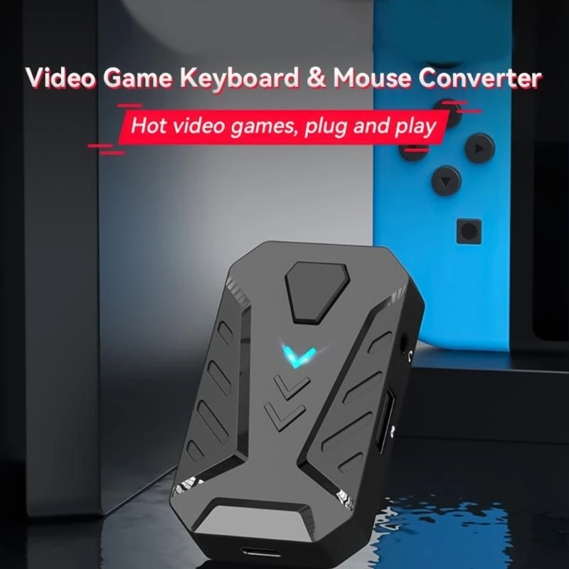 97QB Teclado Mouse Converter Mobile Game Teclado e adaptador mouse para celular