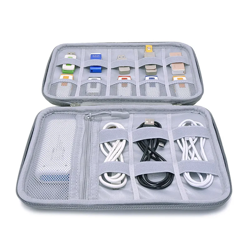 GUANHE-Sacoche de voyage pour câble électronique, étui pour clé USB, carte mémoire, disque dur