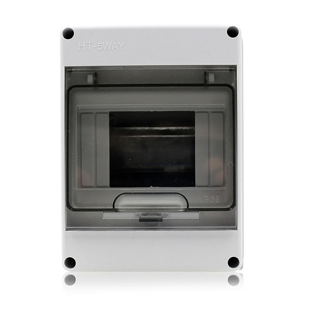 High Quality 5 Way HT Series IP65 Waterproof MCB Enclosure ABS Plastic Electrical Distribution Box