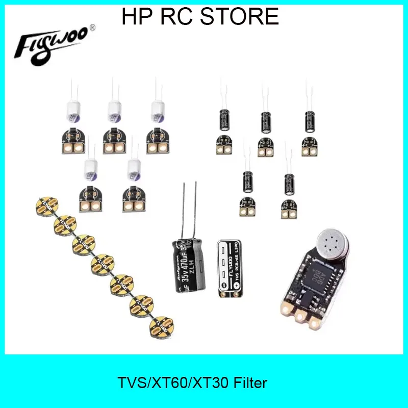 

Flywoo 7-in-1 FPV Power & Audio Kit - TVS/XT60/XT30 Filter, AGC-MIC for DIY Builds