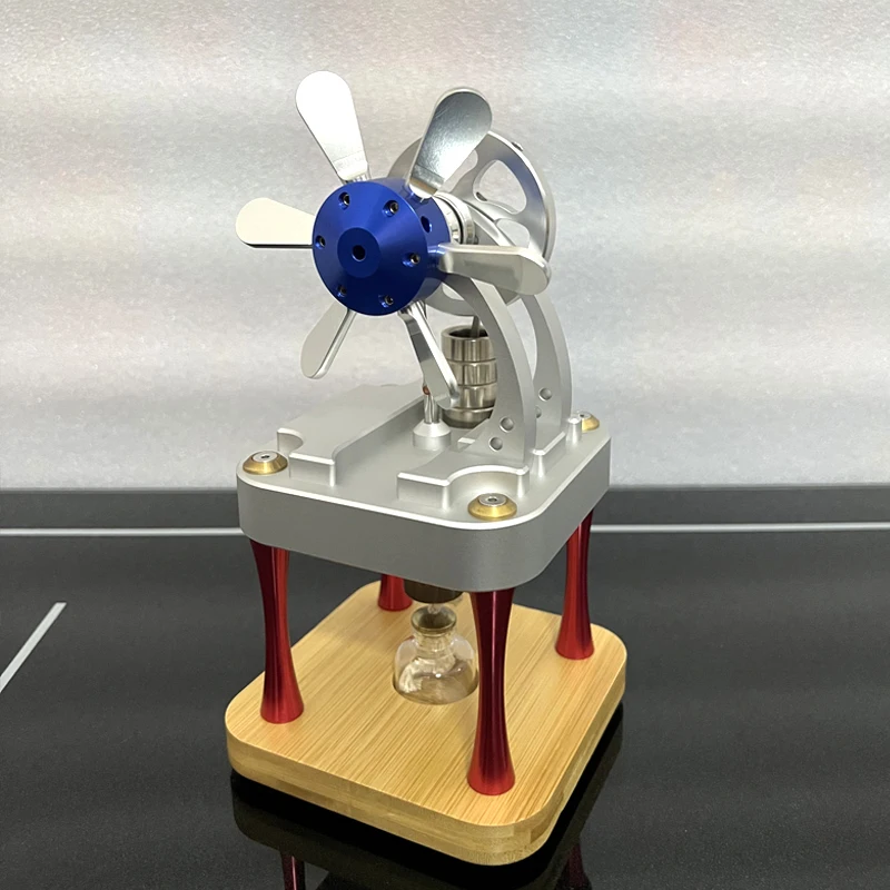 Cilindro de potencia científico, motor de alta temperatura, motor de Metal refrigerado por agua, modelo de juguete M16-CF