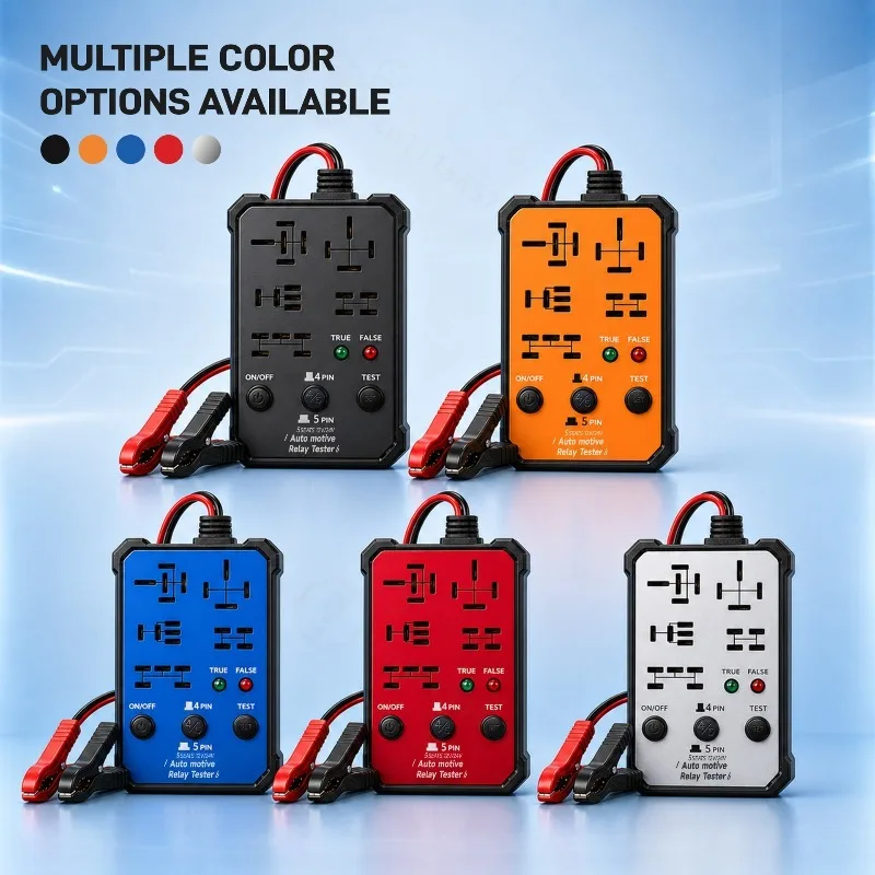 Car Relay Tester Diagnostic Repair Tool, 5-Pin Automotive Relay Detector Vehicle Fault Testing Instrument For Auto Maintenance